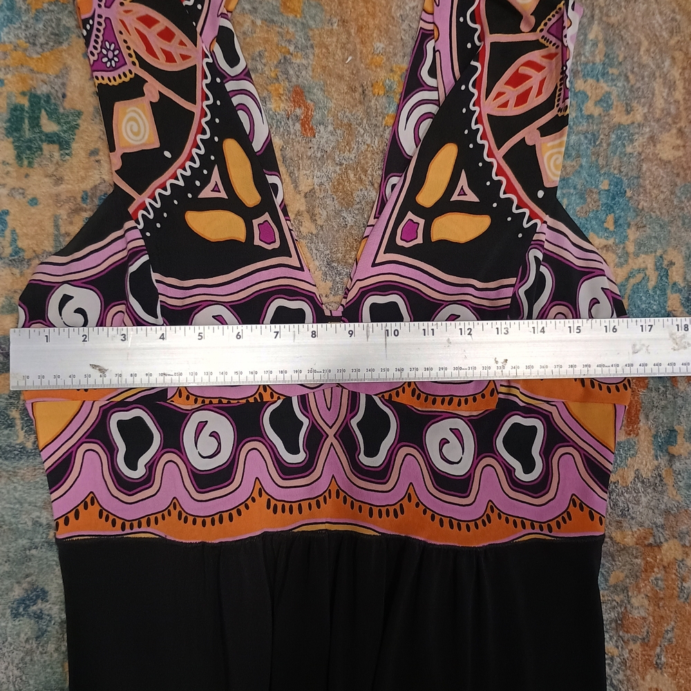 Colorful Patterned Maxi Dress - Picture 3 of 6